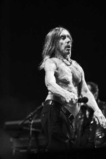 Iggy Pop performing live at the Alexandra Palace, London, 28 May 2025. Creator: Annapaola Marchesani.