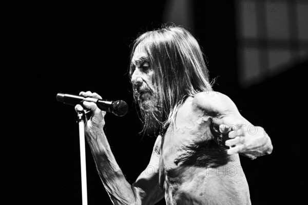 Iggy Pop performing live at the Alexandra Palace, London, 28 May 2025. Creator: Annapaola Marchesani.