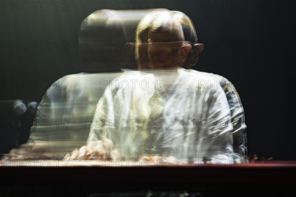 Hans-Joachim Roedelius live at the Jazz Café, London, Apr 2024. Creator: Annapaola Marchesani.