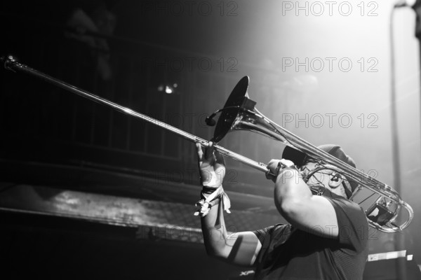 Matic Horns, Horace Andy & Dub Asante Band feat. Matic Horns, Jazz Café, London, Jul 2023. Creator: Annapaola Marchesani.