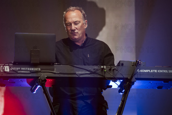 Martin Cooper, OMD, live at Heritage Live, Audley End House, Essex, Aug 2023. Creator: Annapaola Marchesani.