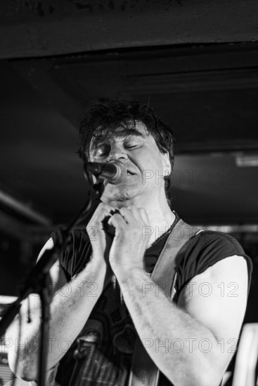 Mark Burgess, The Chameleons live at the Boileroom, Guildford, Surrey, July 2023. Creator: Annapaola Marchesani.