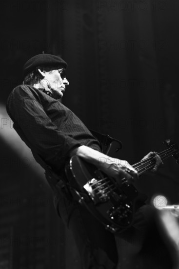 Paul Gray, The Damned live at Alexandra Palace, London, Apr 2023. Creator: Annapaola Marchesani.