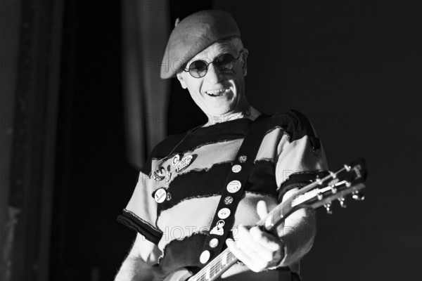 Captain Sensible, The Damned live at Alexandra Palace, London, Apr 2023. Creator: Annapaola Marchesani.