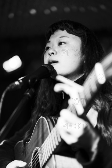 Maya Akechi and Alborg live at Hope & Anchor, Islington, London, May 2025. Creator: Annapaola Marchesani.