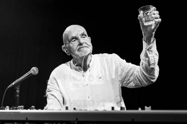 Hans-Joachim Roedelius live at the Jazz Café, London, Apr 2024. Creator: Annapaola Marchesani.