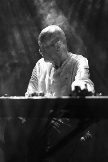 Hans-Joachim Roedelius live at the Jazz Café, London, Apr 2024. Creator: Annapaola Marchesani.