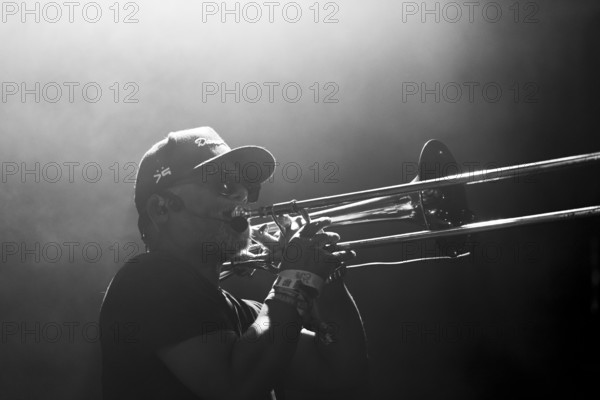 Matic Horns, Horace Andy & Dub Asante Band feat. Matic Horns, Jazz Café, London, Jul 2023. Creator: Annapaola Marchesani.