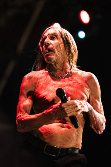 Iggy Pop performing live at the Alexandra Palace, London, 28 May 2025. Creator: Annapaola Marchesani.