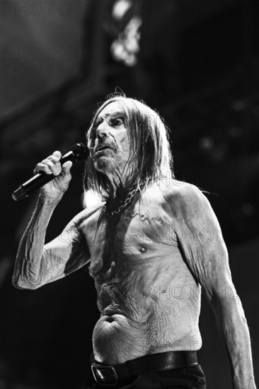 Iggy Pop performing live at the Alexandra Palace, London, 28 May 2025. Creator: Annapaola Marchesani.