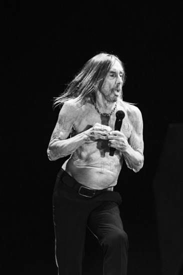 Iggy Pop performing live at the Alexandra Palace, London, 28 May 2025. Creator: Annapaola Marchesani.