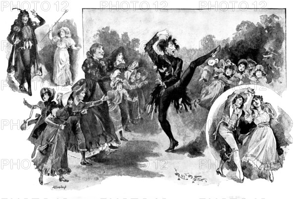 The House that Jack Built at the Opéra Comique..., 1895. Creators: George Meisenbach, Raymond Potter.