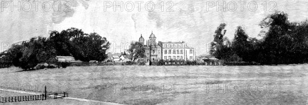 Eastwell Park: the house, from the fields, 1895. Creator: Unknown.