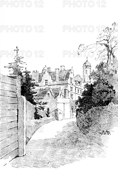 Eastwell Park: a corner of the house, 1895. Creator: Unknown.