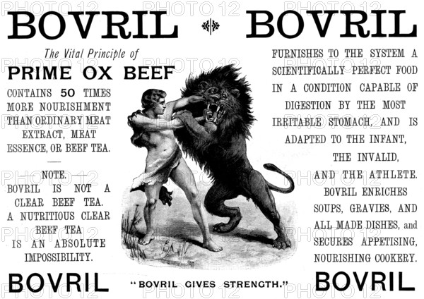 Advertisement for Bovril, 1895. Creator: Unknown.
