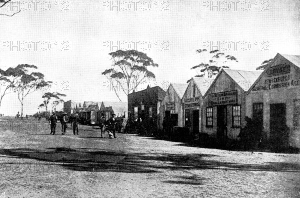 The Coolgardie Goldfields: a street in Coolgardie, 1895. Creator: Unknown.