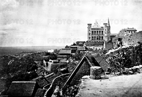 Antananarivo, the capital of Madagascar, from the south-west, 1895. Creator: George Meisenbach.