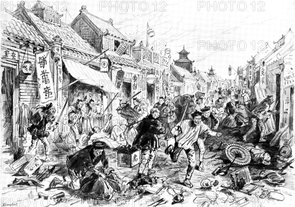 The Japanese at Port Arthur, 1895. Creator: George Meisenbach.