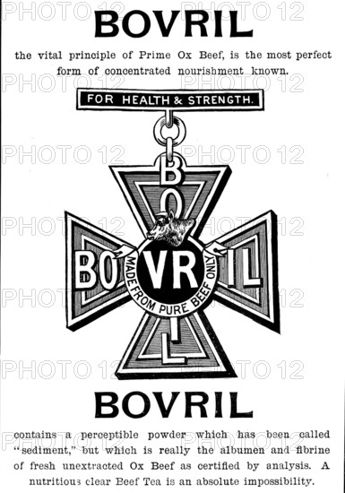 Advertisement for Bovril, 1895. Creator: Unknown.