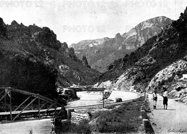 Ten Days in Bosnia: the railway to Jajce, 1895. Creator: Andre & Sleigh.