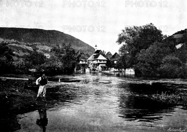 Ten Days in Bosnia: the Tourists' House, Jézero, 1895. Creator: Andre & Sleigh.