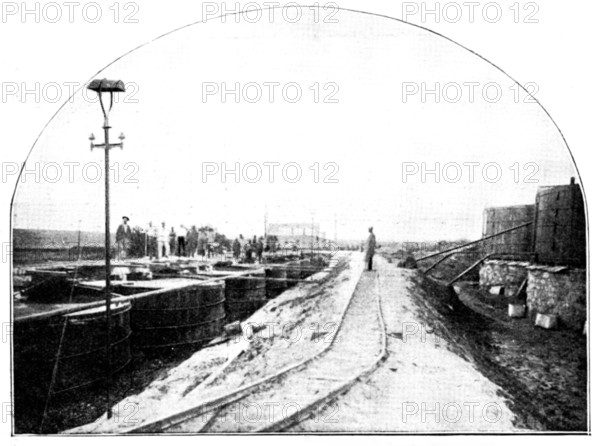 The Buffelsdoorn Mine: Cyanide Vats, 1895. Creator: A. Betton.