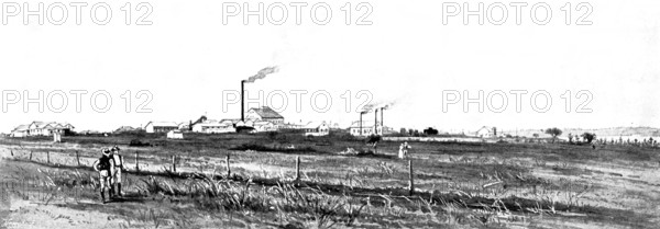 The Buffelsdoorn Mine: general view of Buffelsdoorn Works, 1895. Creator: George Meisenbach.