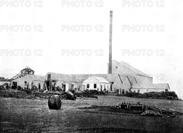 The Buffelsdoorn Mine: Battery-Buildings, 1895. Creator: A. Betton.