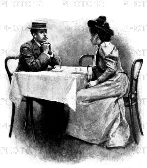 Eve's Ransom..."Something has been proposed to me," said Hilliard, 1895. Creator: George Meisenbach.