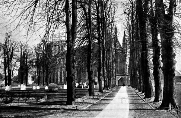 The Cathedrals of England: Winchester Cathedral, 1895. Creator: Francis Frith & Co.