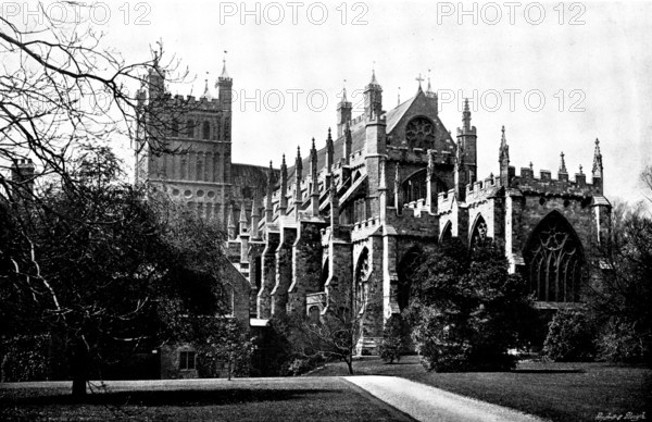 The Cathedrals of England: Exeter Cathedral, 1895. Creator: Francis Frith & Co.