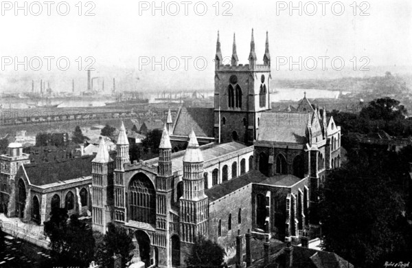 The Cathedrals of England: Rochester Cathedral, 1895. Creator: Francis Frith & Co.