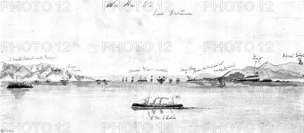 Wei-Hai-Wei: eastern entrance, 1895. Creator: George Meisenbach.