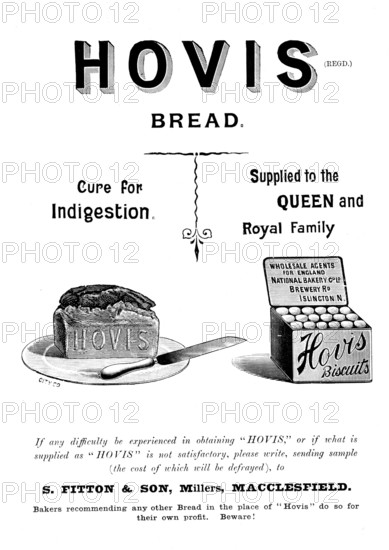 Advertisement for Hovis Bread and Biscuits, 1895. Creator: Unknown.