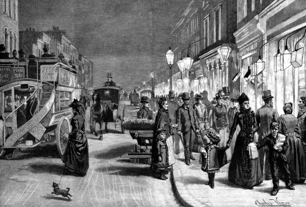 London After Dark, 1895. Creator: Unknown.