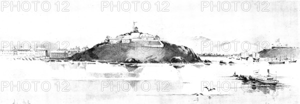 The War in Eastern Asia: Chefoo, as seen from the fleet, 1895. Creator: Unknown.