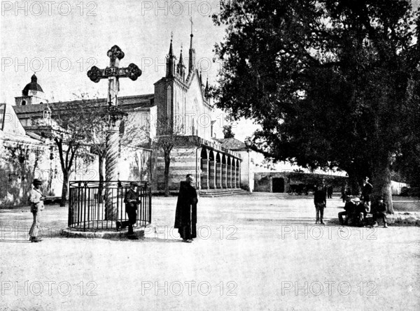The Queen's Visit to Cimiez: the Monastery of Cimiez, 1895. Creator: Jean Gilletta.