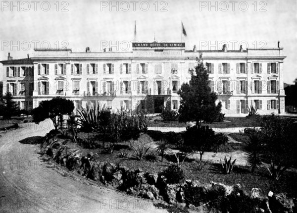 The Queen's Visit to Cimiez: Grand Hótel de Cimiez, 1895. Creator: Jean Gilletta.