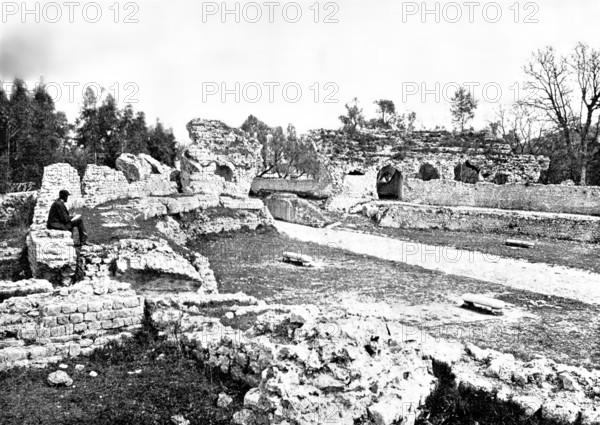 The Queen's Visit to Cimiez: Roman remains at Cimiez, 1895. Creator: Jean Gilletta.