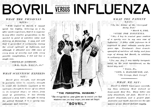 Advertisement for Bovril, 1895. Creator: Unknown.