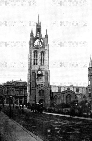 The Cathedrals of Great Britain: St. Nicholas, Cathedral of the Diocese of Newcastle, 1895. Creator: Francis Frith & Co.