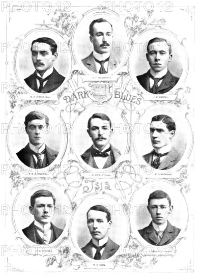 The Universities' Boat-Race: the Oxford Team, 1895. Creator: Hills and Saunders.