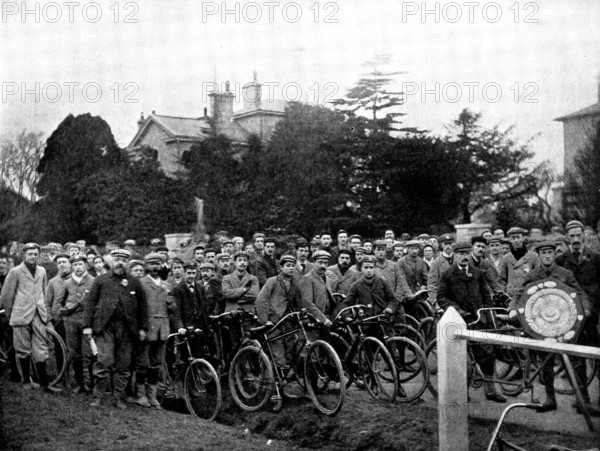 Return of the Anchor Shield...by the winner, Mr. A. E. Walters,...Polytechnic Cycling Club, 1895. Creator: Unknown.