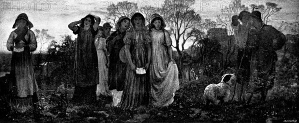 The Evening Hymn - by the late G. H. Mason, A.R.A., 1895. Creator: Andre & Sleigh.