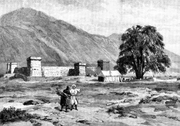 The Chitral Expedition: the Fort of Mastuj, in the Chitral Valley, 1895. Creator: P Naumann.