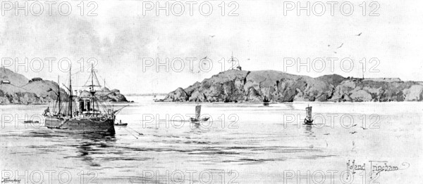 The War in Eastern Asia: entrance to Takao, Formosa, 1895. Creator: George Meisenbach.