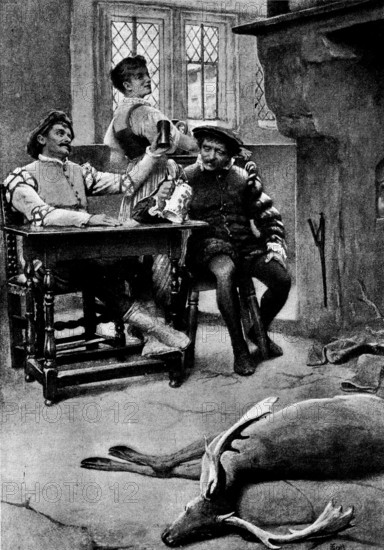 Here's a Health to the Lass! - by John Scott, 1895. Creator: Unknown.