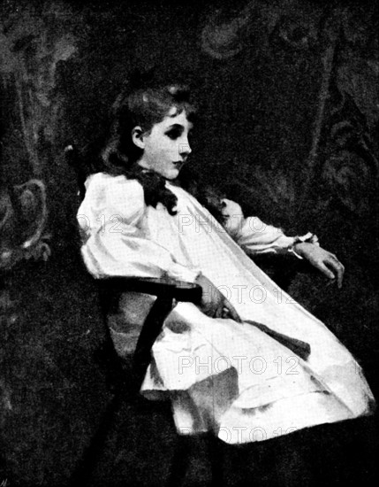 Pictures from the New Gallery: Ruth, Daughter of Carmichael Thomas, Esq. - S. Melton Fisher, 1895. Creator: George Meisenbach.