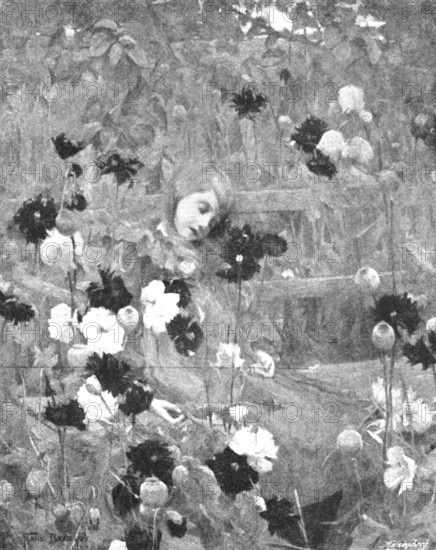 Pictures from the Royal Academy: Sleep - F. Bramley, A.R.A., 1895. Creator: George Meisenbach.