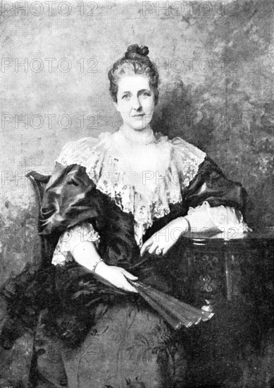 Pictures from the Royal Academy: Mrs. Johnson-Ferguson - Luke Fildes, R.A., 1895. Creator: George Meisenbach.